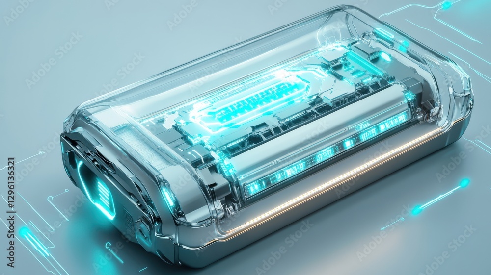 Futuristic high-tech battery design for innovative energy solutions and technology. Automotive battery Futuristic high-tech battery design for innovative energy solutions and technology. Automotive battery