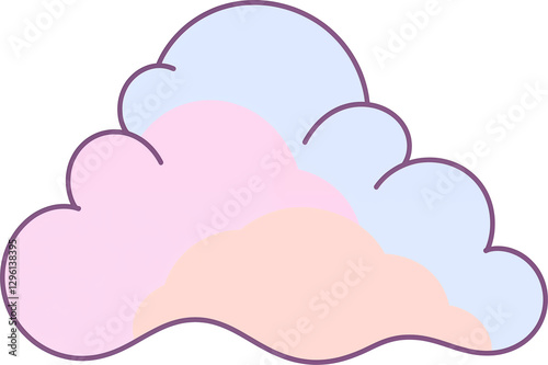 vector illustration of cloud