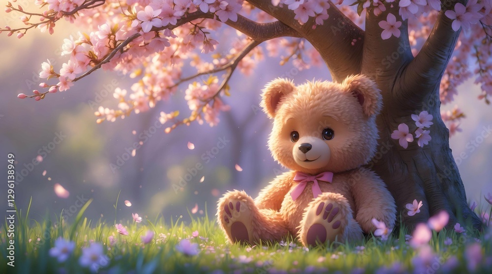 Fototapeta premium teddy bear in the woods