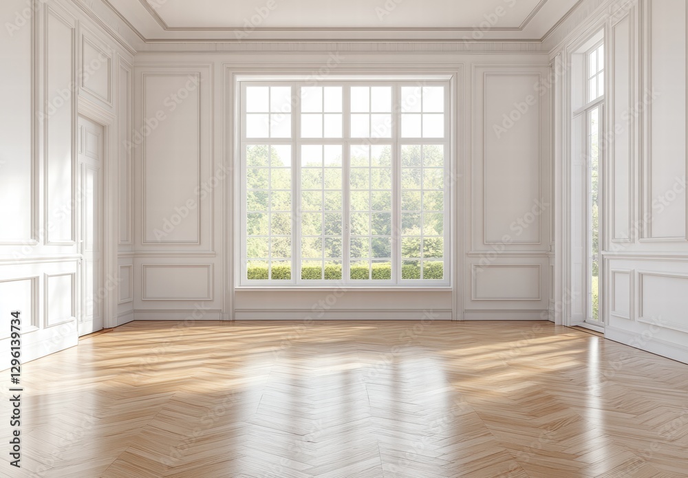 Fototapeta premium empty room with window