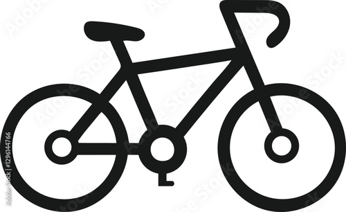 Simple Outline of a Bicycle