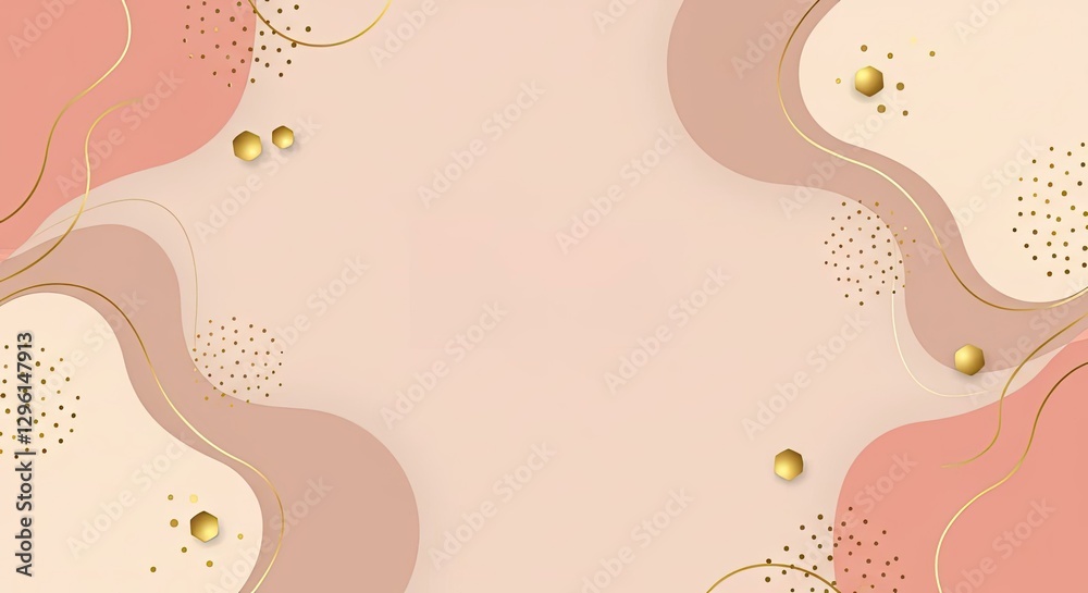 Elegance in Abstract: A sophisticated abstract background with soft, flowing shapes in shades of beige, and touches of gold creates a sense of refined beauty, perfect for modern design. Elegance in Abstract: A sophisticated abstract background with soft, flowing shapes in shades of beige, and touches of gold creates a sense of refined beauty, perfect for modern design.