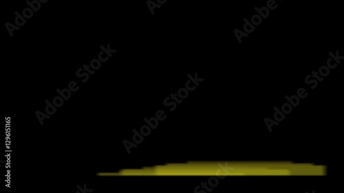 Abstract Lower Third Animation Flashing Light Curtain Design in Yellow on Black