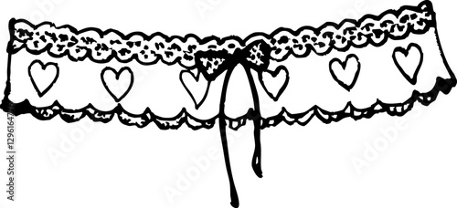 Lace lingerie with heart patterns, perfect for romantic occasions