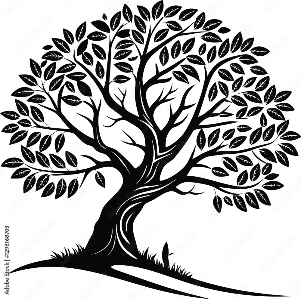 Obraz premium Green Legacy: Elegant Tree Logo Designs