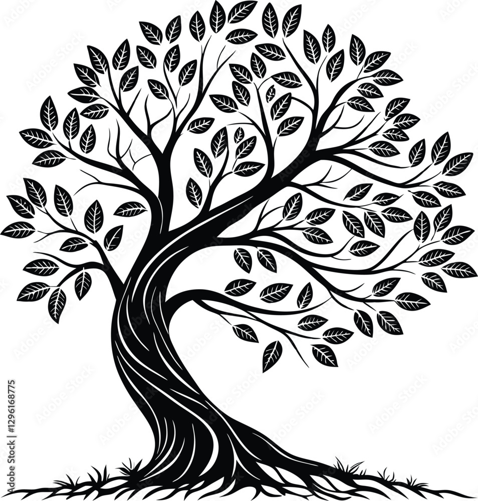 Obraz premium Green Legacy: Elegant Tree Logo Designs