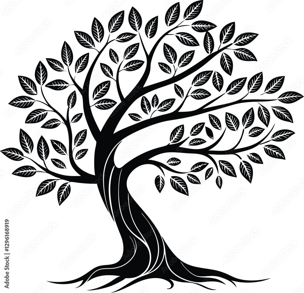 Obraz premium Green Legacy: Elegant Tree Logo Designs