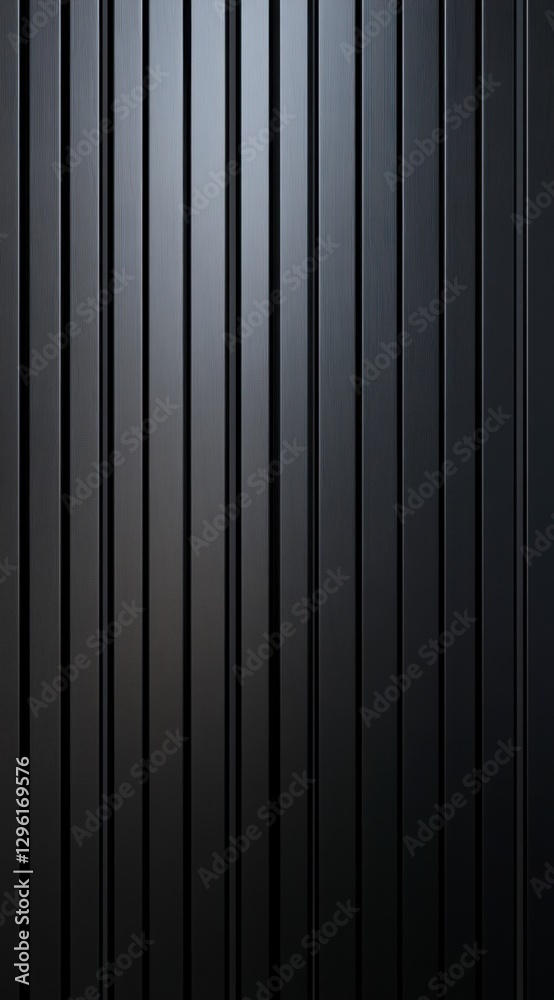 Obraz premium Black Vertical Striped Pattern on Smooth Surface for Background Design
