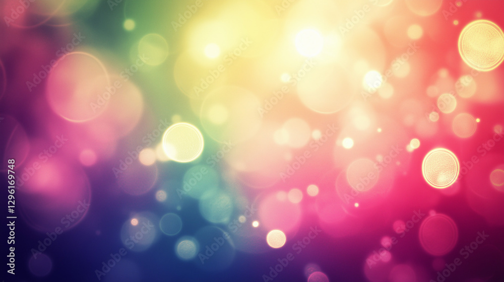 Blurred Bokeh Lights with Vibrant Colors Blurred Bokeh Lights with Vibrant Colors
