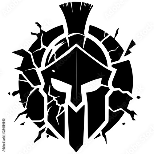 Spartan helmet cracked