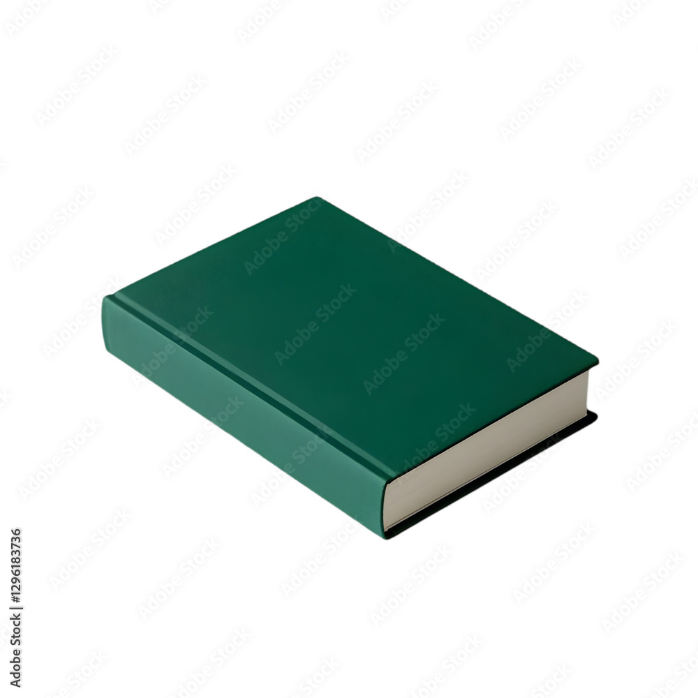 Blank green book on transparent background Blank green book on transparent background