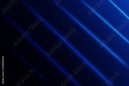 Bright diagonal blue light streaks on a dark background