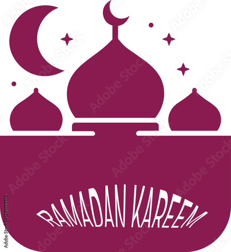 Ramadan Kareem vector icon set