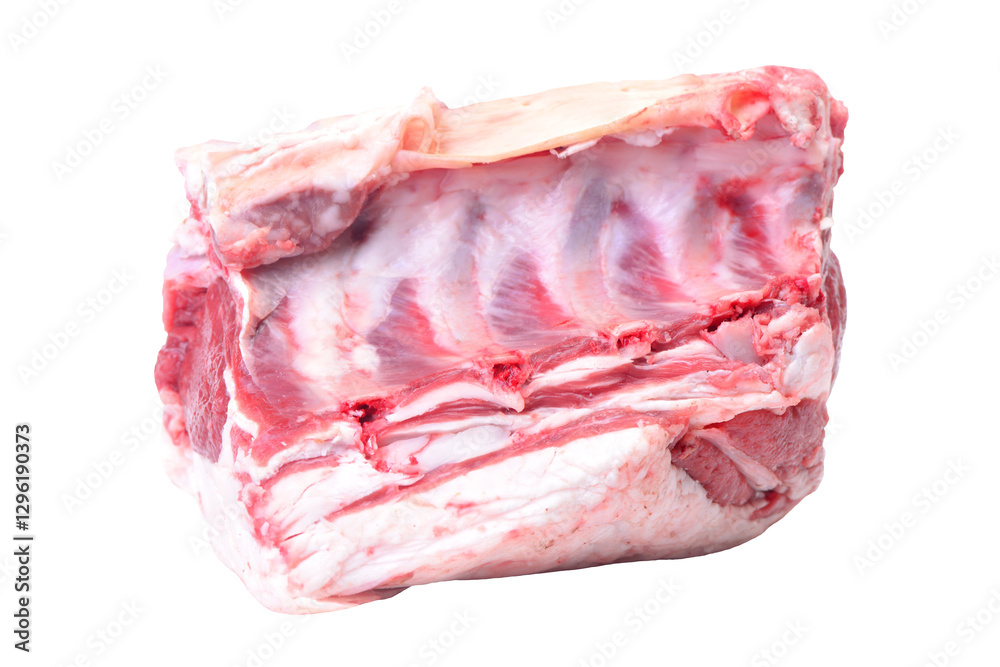 Lamb meat isolated on white background