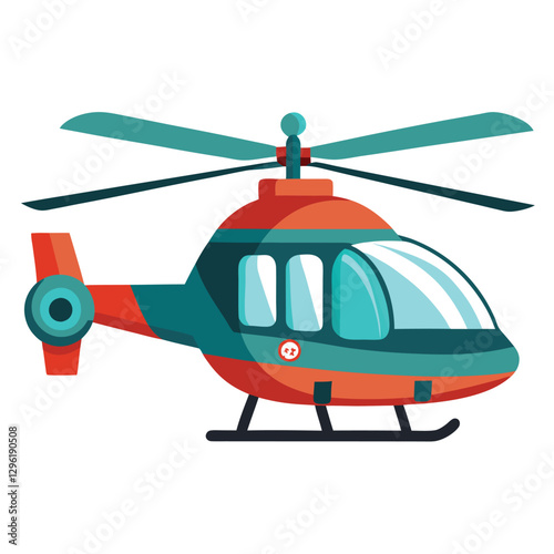 helicopter vector illustration