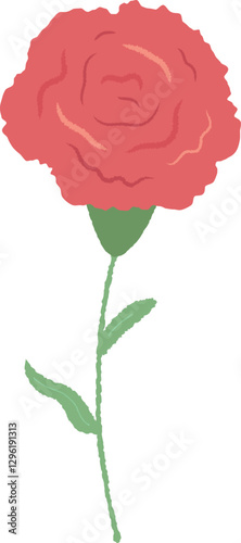 Adobe Illustrator Artworkparents day carnation mother's day flower May