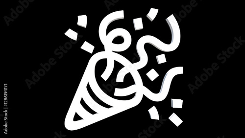 confetti vector in black background