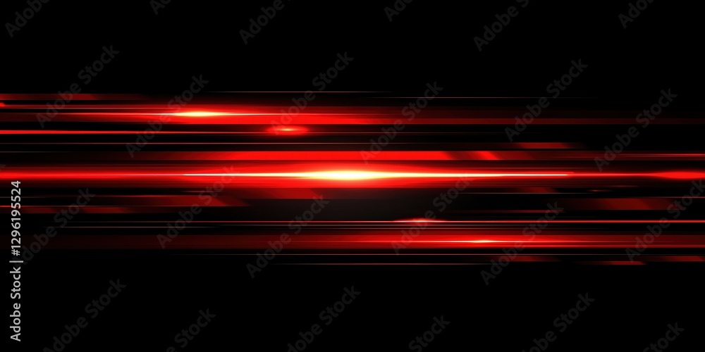 Red line of light speed motion background. red fast movement background design faster. concept texture of digital technology speedy move and space black