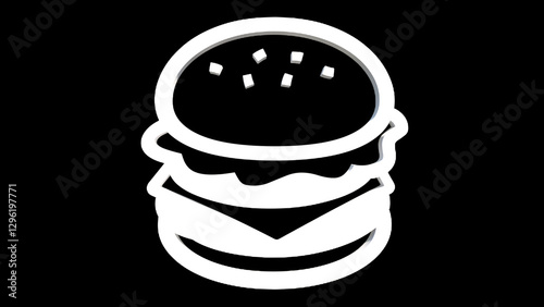 vector illustration of a burger