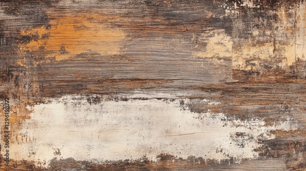 Obraz premium Abstract Textured Surface with Rustic Colors and Weathered Patterns