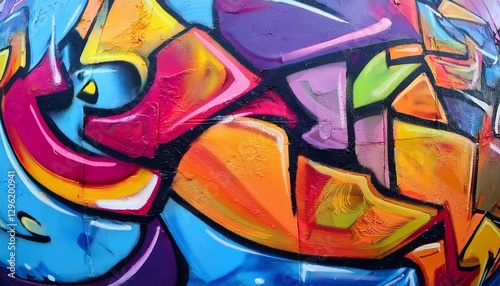 Wallpaper Mural Majestic Graffiti Wall with Abstract Impressive Paintings Torontodigital.ca