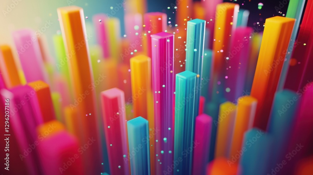 A vibrant 3D graph, showcasing the exponential success and financial gains achieved by the 3D growth business. The upward trajectory of the graph, adorned with sleek, modern design elements, visually A vibrant 3D graph, showcasing the exponential success and financial gains achieved by the 3D growth business. The upward trajectory of the graph, adorned with sleek, modern design elements, visually