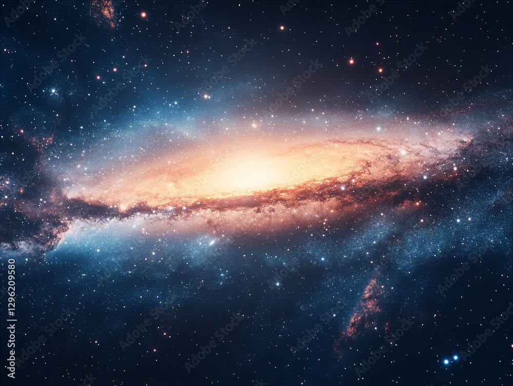 Obraz premium Colorful planets in space background