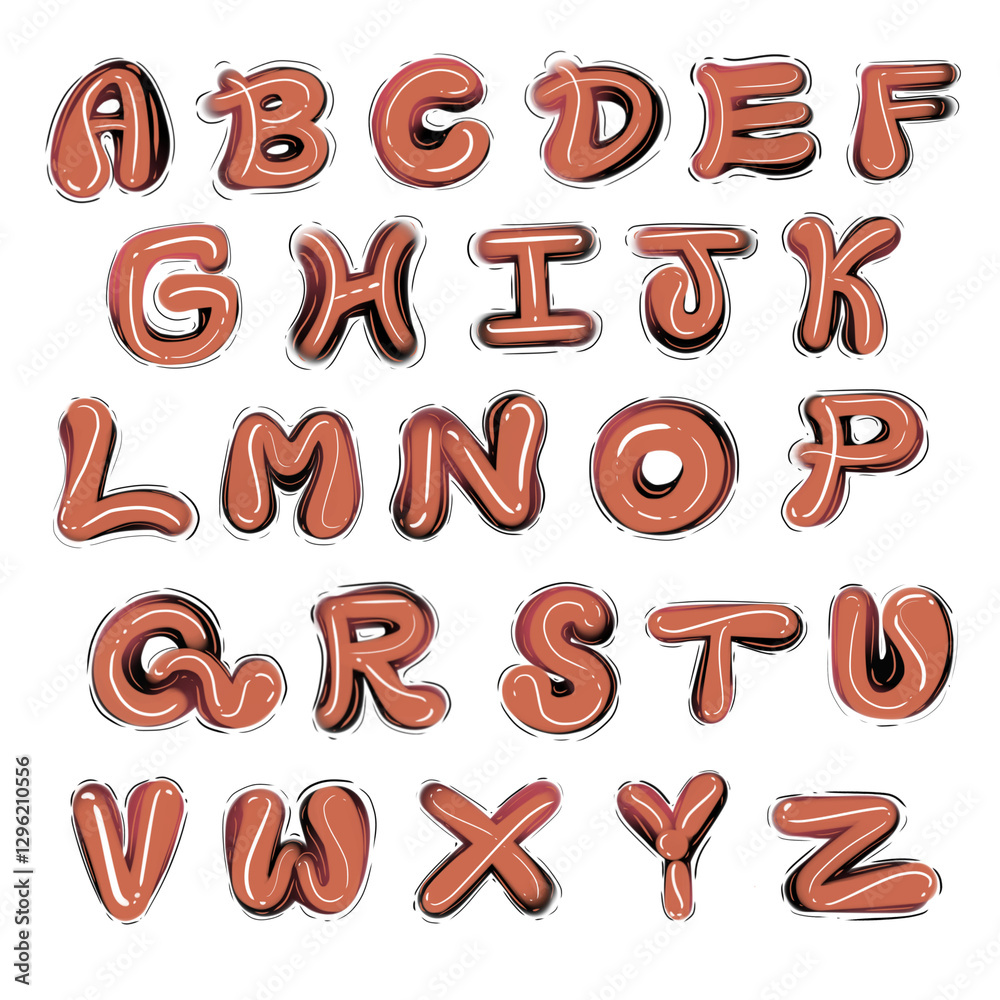 hand drawn alphabet hand drawn alphabet