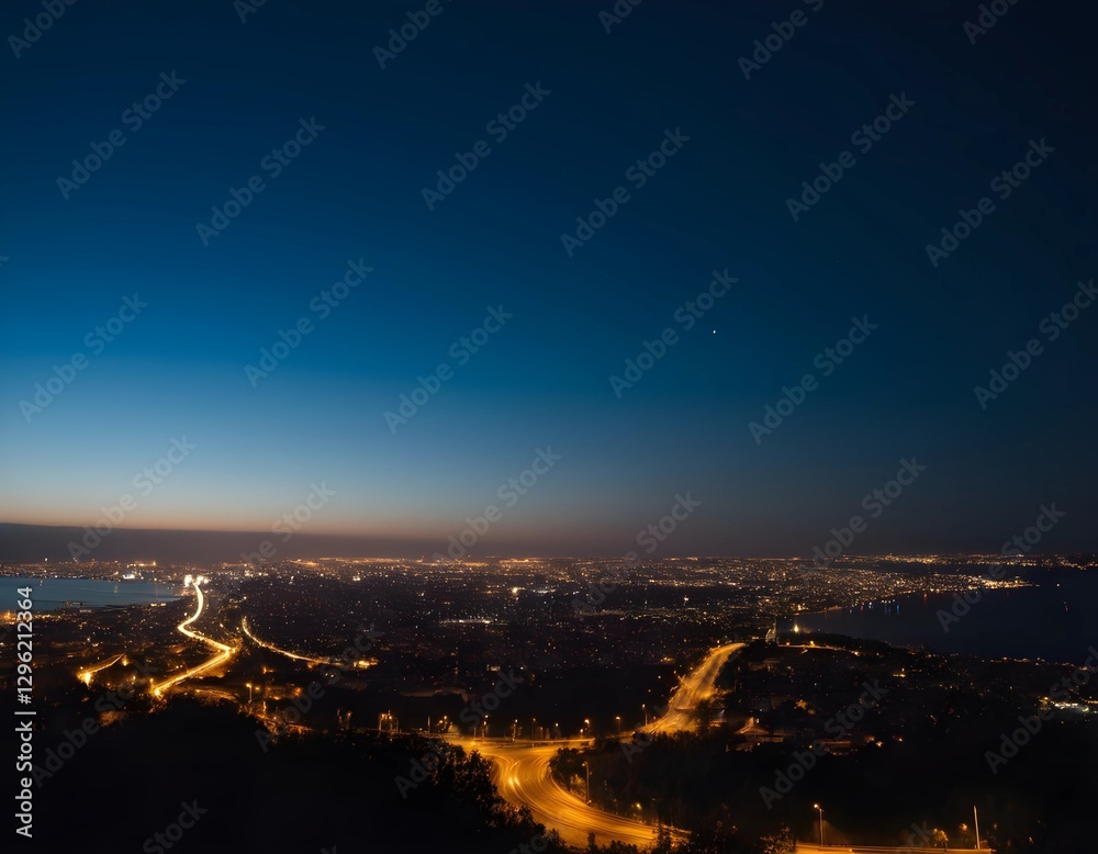 Fototapeta premium night view of the city