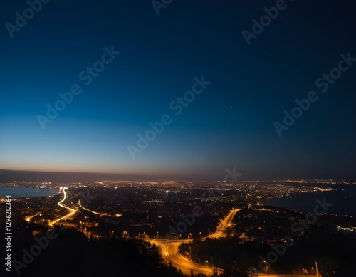 night view of the city