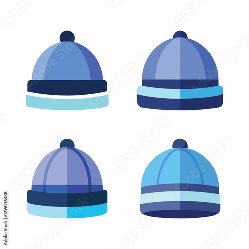 A beanie hat drawn in a digital medium on a white background