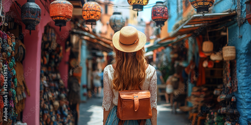 Happy footsteps travelers take a trip