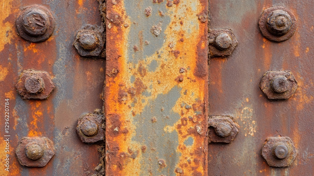 A box steel plate with signs of rust, displaying uneven and organic corrosion marks. A box steel plate with signs of rust, displaying uneven and organic corrosion marks.