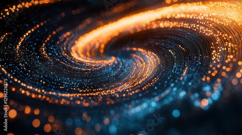 Wallpaper Mural A digital backdrop of swirling lines, representing the intricate dance of the economy and investment, where coins glimmer like scattered jewels and graphs rise and fall like tectonic plates. Torontodigital.ca