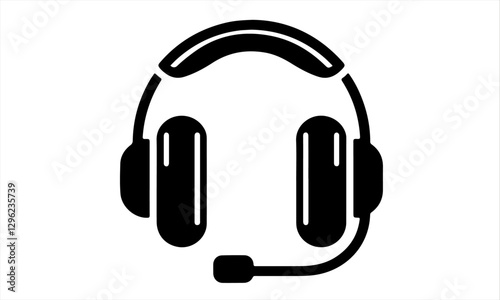 headphones on white background