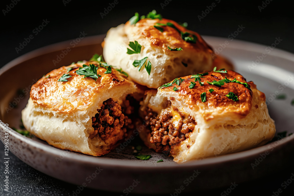 Savory Pastries with Meat Filling Savory Pastries with Meat Filling