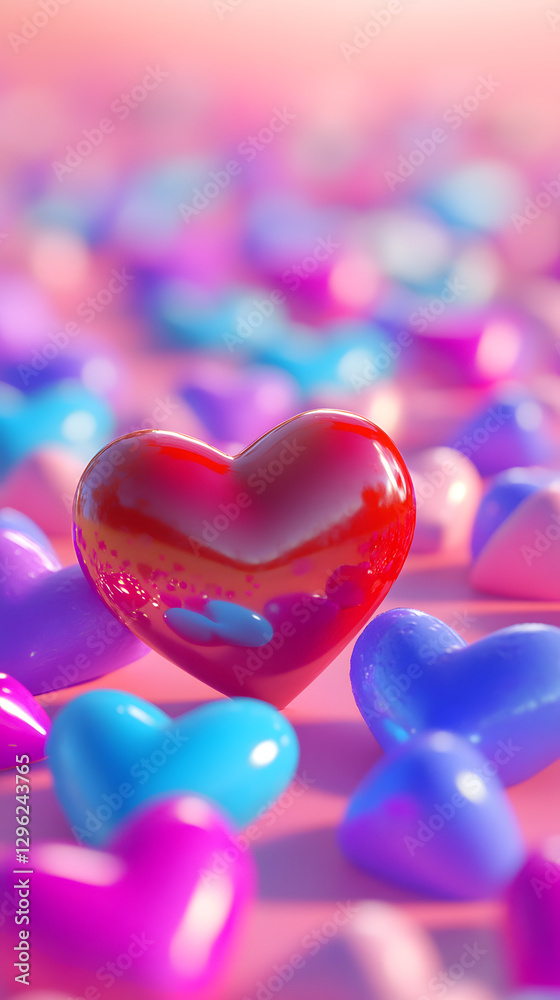 A background full of hearts in different colors, such as pink, purple, blue, and turquoise
A background full of hearts in different colors, such as pink, purple, blue, and turquoise