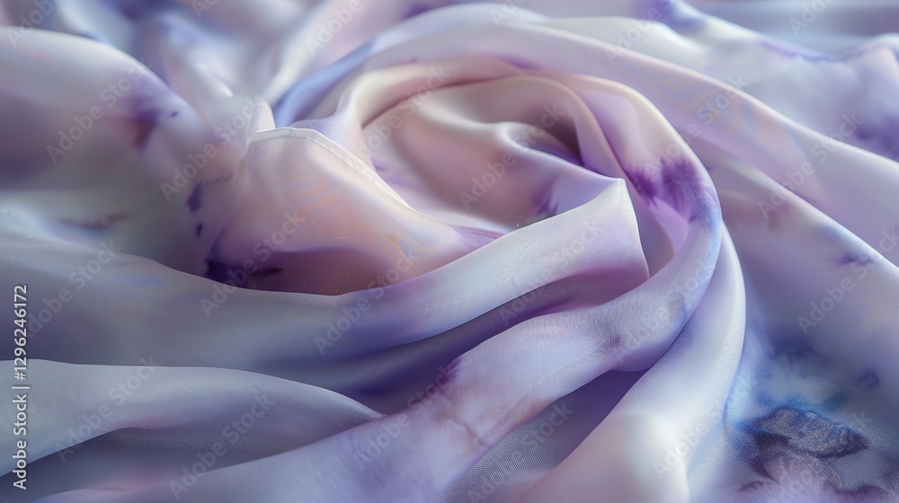 Obraz premium A close up of soft, purple, sheer fabric.