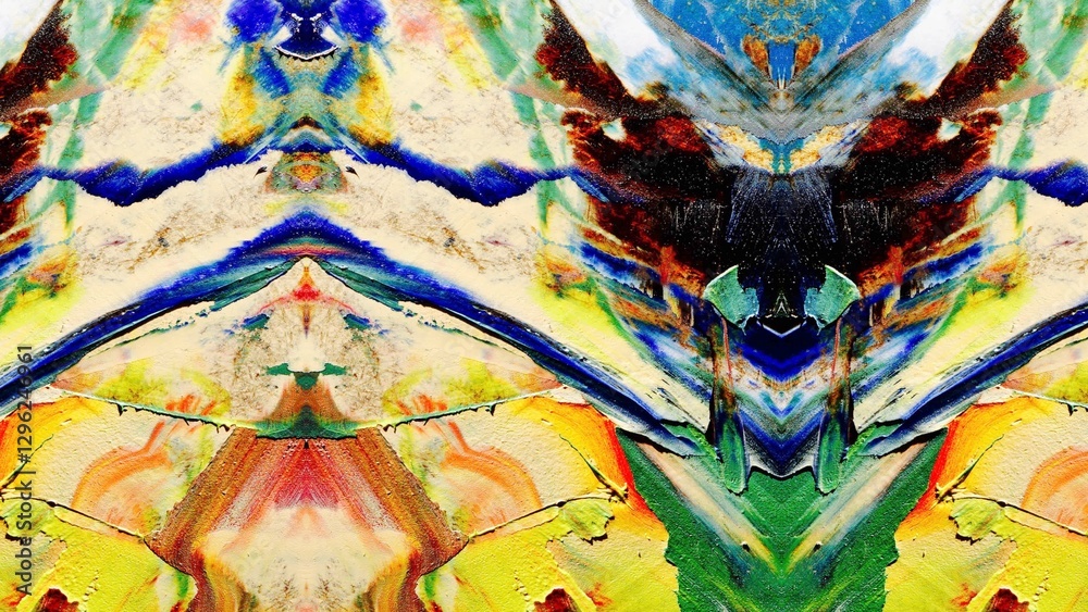 Fototapeta premium Abstract art background . Hand painting artwork on canvas .