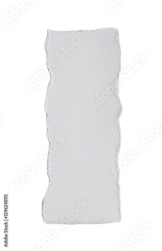 Torn paper texture with ripped edges isolated on a PNG transparent background. Perfect for design projects, scrapbooking, digital art, and creative compositions.

