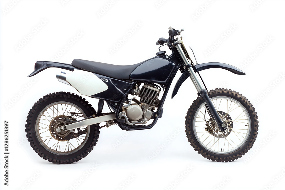 Side view of Dirt Bike, vehicle photography, isolated on white Side view of Dirt Bike, vehicle photography, isolated on white