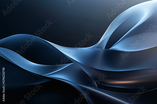 Abstract Blue Waves photo