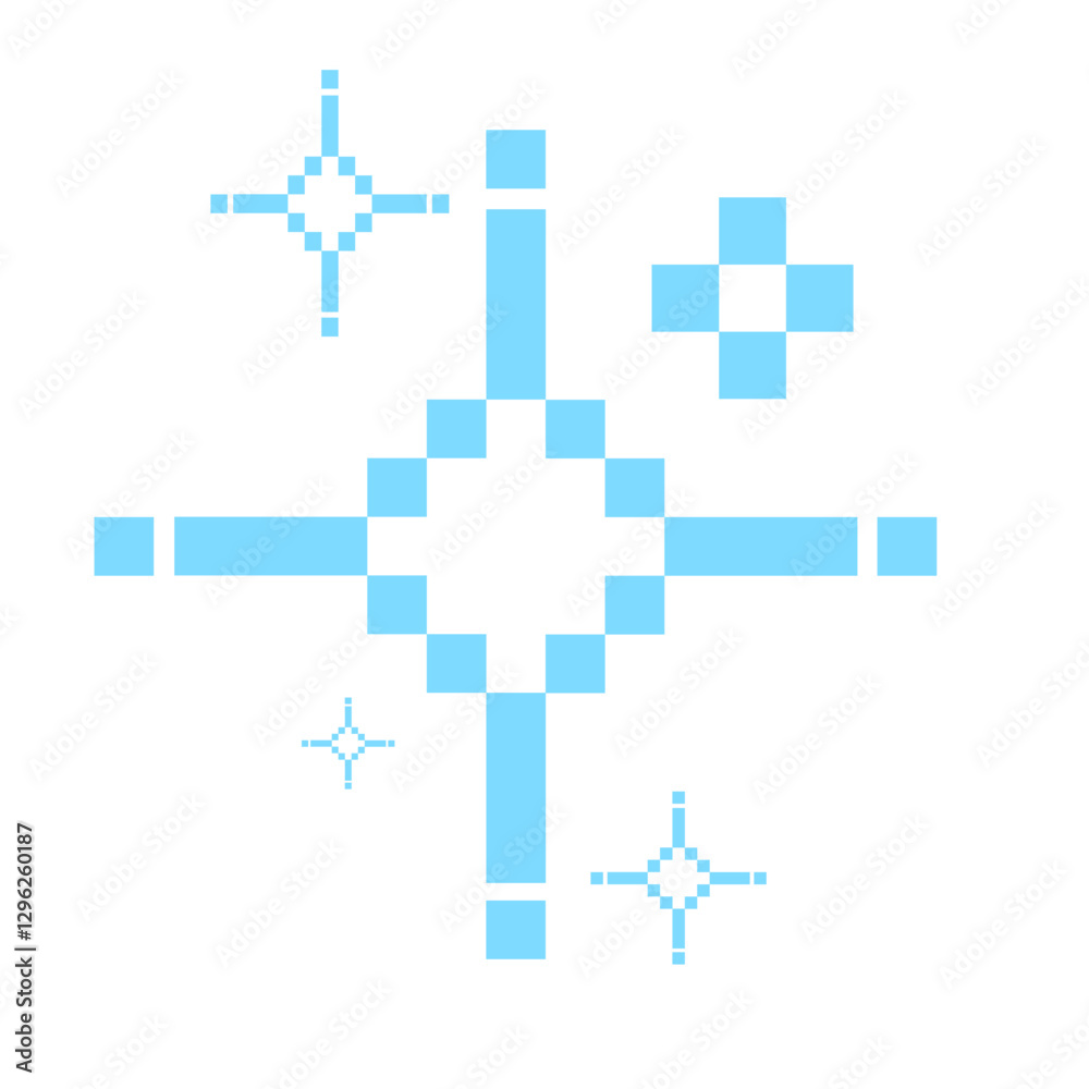 Obraz premium abstract blue sparkle pixel