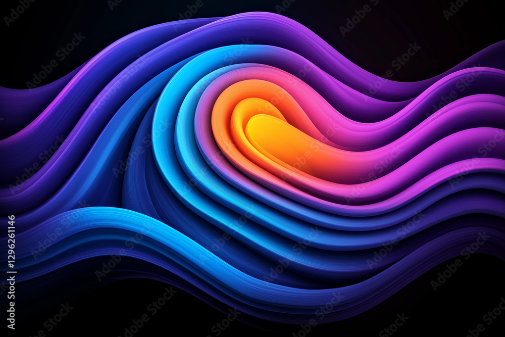 Abstract background with a gradient of dark blue, pink & yellow Abstract background with a gradient of dark blue, pink & yellow
