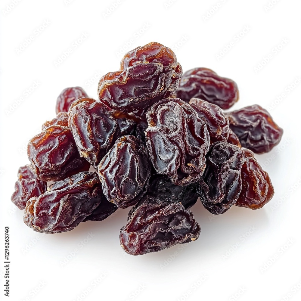 Dried raisins isolated on white or transparent background isolated on white background Dried raisins isolated on white or transparent background isolated on white background