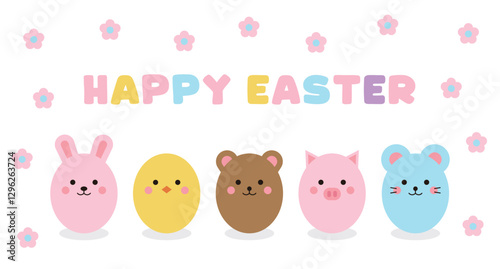A set of eggs shaped like animals, such as rabbit, chick, bear, pig, and mouse, used in Christian Easter ceremonies. By exchanging eggs, one celebrates the resurrection and blesses the other person.