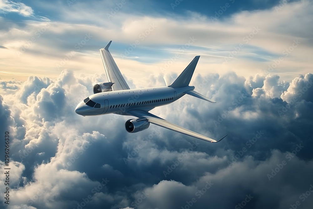 airplane in the clouds art cool photo template advertising airplane in the clouds art cool photo template advertising