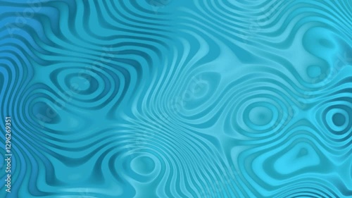 Animated spiral background. Blue chaotic circles on the water. Maze rotating in circle. Energy flows. Whirlpools. Hypnotic screensaver. Intro for business, presentations, social media. 4k