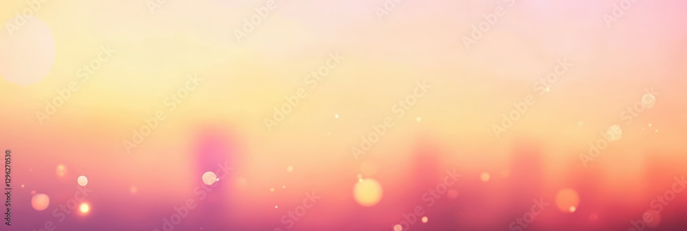 Fototapeta premium Soft focus gradient background with bokeh lights for creative design concepts