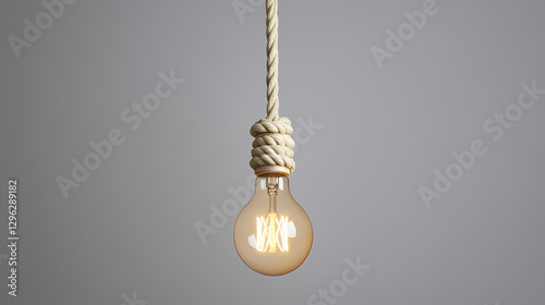 Wallpaper Mural Light Bulb Hanging on Wall Torontodigital.ca